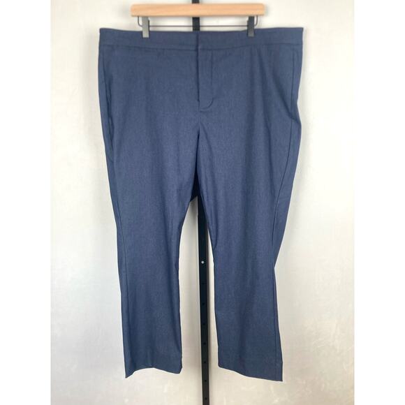 NYDJ Slim Trouser Ankle Pants Dark Blue 20W Lift Tuck Slimming Stretch Workwear - Picture 3 of 12
